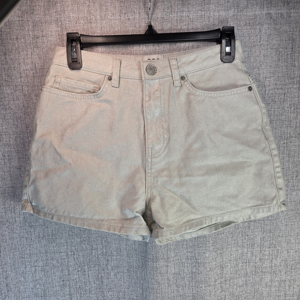 BDG High Rise Silver Sparkle Denim Y2K Shorts Womens Size 25 Retro Hip‎ Hop